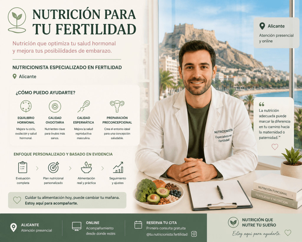 Nutricionista para fertilidad en Alicante